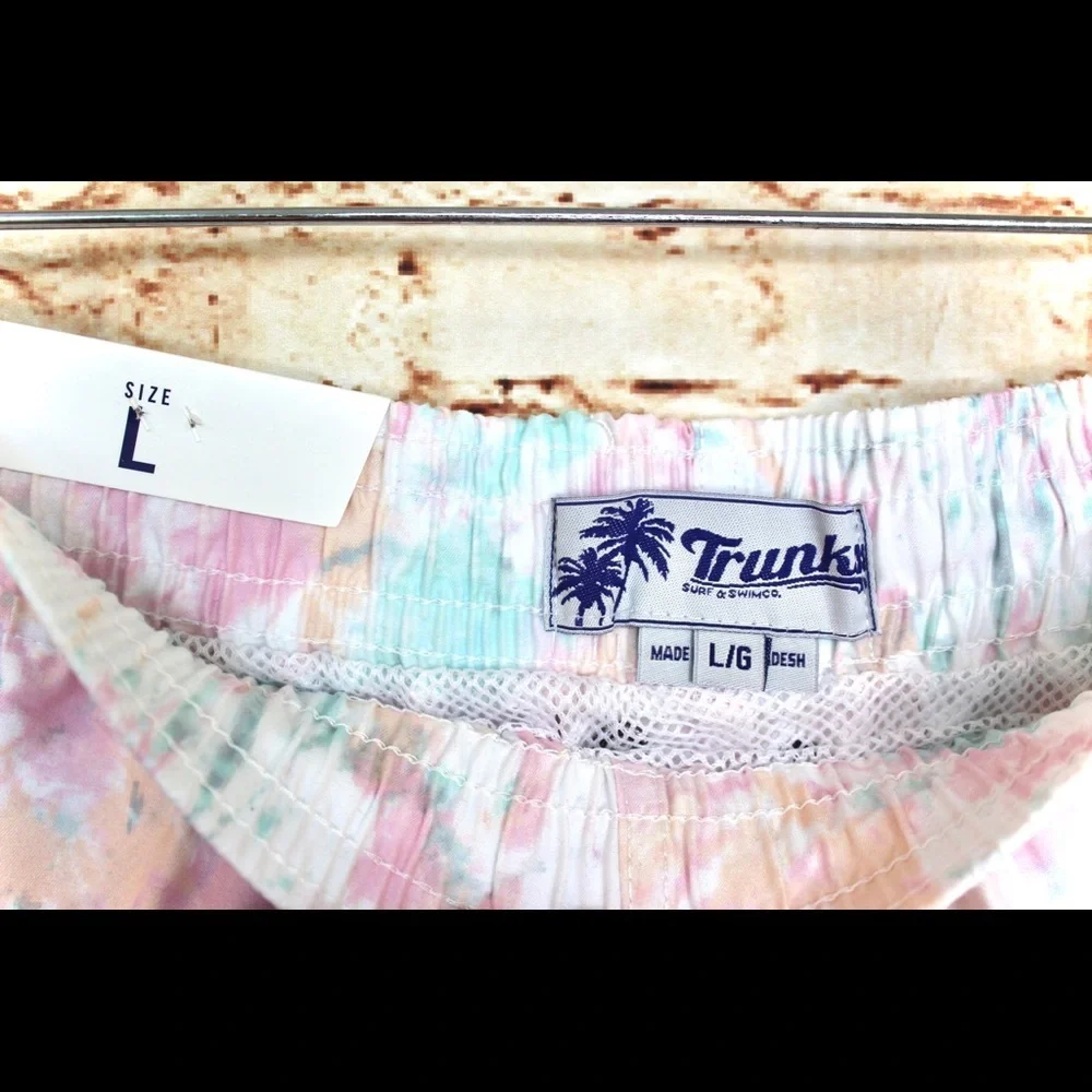 Trunks | Pastel Water Paint Tie Dye Board Shorts